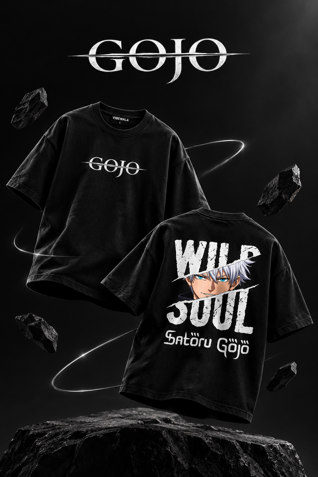 GOJO-anime inspired Unisex Oversized T shirt